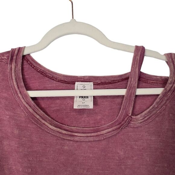 We The Free oversized T-Shirt Raw Hem distressed Detail Size small - Picture 14 of 16